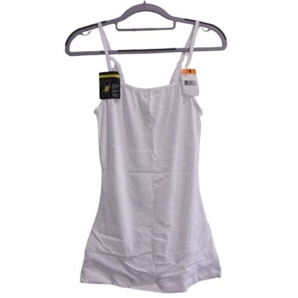 NEW Maidenform Women's Firm Control Fat Free Long Length Tank Size S White 3266 - Picture 1 of 4